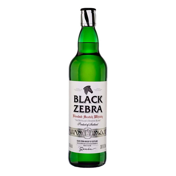 Whisky Black Zebra Escoces 750ml