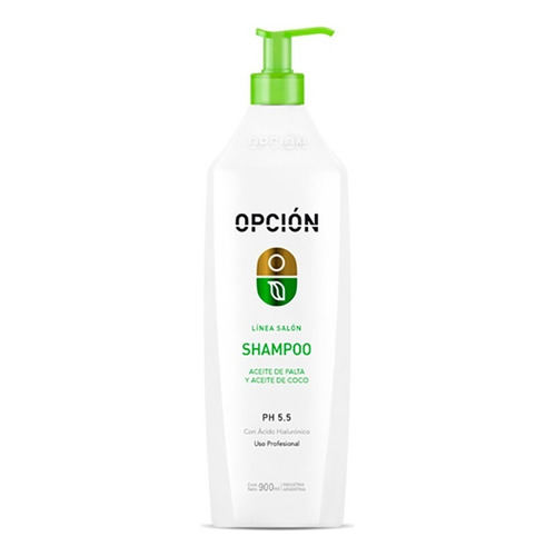 Shampoo Opcion Aceite De Palta Y Coco 900 Ml Linea Salon 