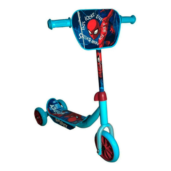 Scooter Infantil Spiderman 3 Ruedas T378081 Color Azul