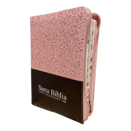 Biblia Cierre Letra Gigante Manual Rvr 1960 Rosa S
