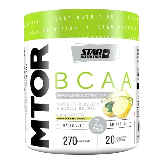Mtor Bcaa + Glutamina Star Nutrition 200 Grs Aminoacido Sabor Lemonade