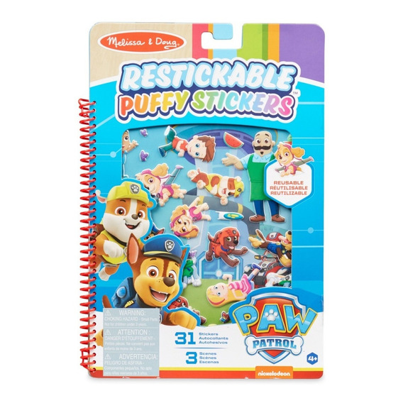 M&d Pad Stickers Puffy Reut. Paw Patrol - Bahía De Aventuras