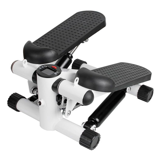 Escalador Hidráulico Stepper Caminador +2 Bandas Gym Color Blanco