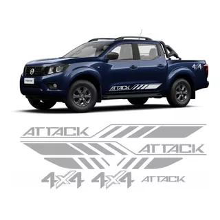 Kit Adesivos Nissan Frontier Attack 4x4 2021 Padrão Original