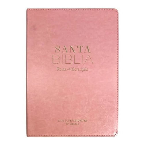 Biblia Rv60 Rosa Letra Super Gigante N. 19: Canto Dorado, De No. Serie No, Vol. No. Editorial Abba, Tapa Blanda, Edición 2023 En Español, 2023