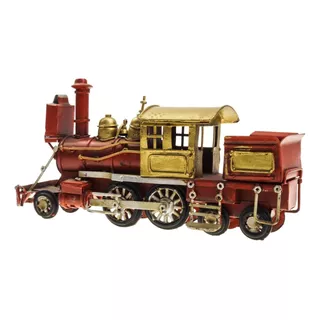 Miniatura Metal Retro Trem Maria Fumaça Locomotiva Vintage