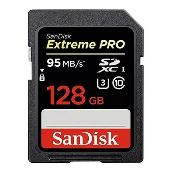 Tarjeta De Memoria Sd Sandisk Extreme Pro 128gb 4k U3