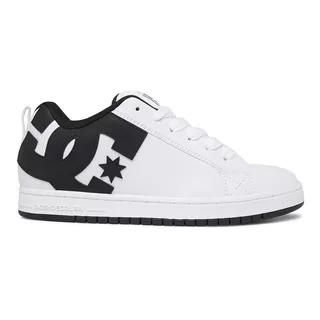 Zapatillas Dc Shoes Court Graffik Black/white - Big Buey -