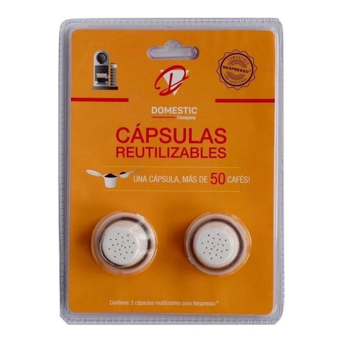 Capsulas Reutilizables Recargable Para Nespresso X2 Domestic