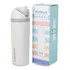 Botella Acero Inox Tapa Con Botón De Bloqueo 600 Ml Lincolns Color Blanco