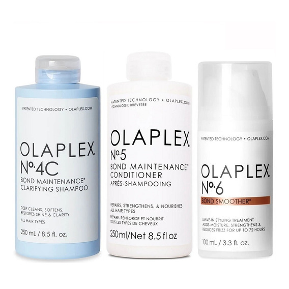 Olaplex N°4c + N°5 + N°6 Shampoo + Acondicionador + Crema