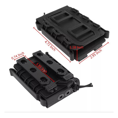 3 Porta Cargador Táctico Molle Ar15 M4 5,56/7,62 Mag Soporte