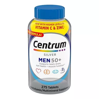 Centrum Silver Hombre 275 Tabletas  Sin Sabor