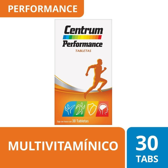 Multivitamínico Centrum Performance con Vitaminas del Complejo B 30 Tabletas