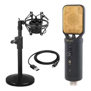 Kit Proel Para Pc Microfono Usb Brazo Filtro Cables