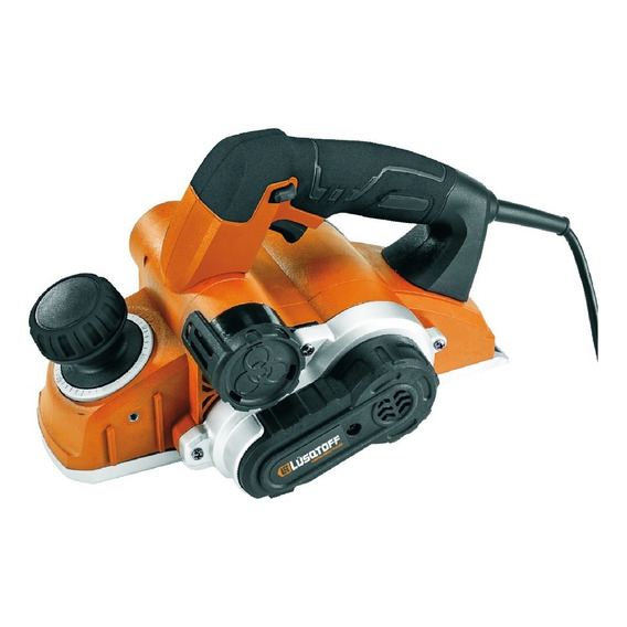 Cepillo eléctrico de mano Lüsqtoff CEL1050-9 82mm 220V naranja y negro