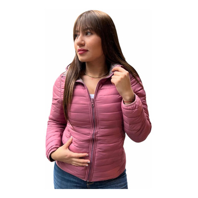 Chaqueta Mujer Doble Faz Ultra Liviana Plumas Importada Frio