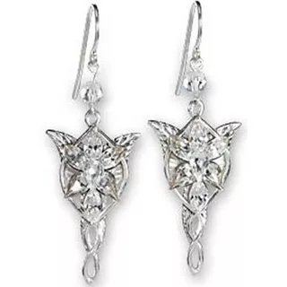 Aretes Arwen Evenstar Plata  Señor D Los Anillos Elfos