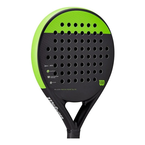 Pala De Pádel Match Point Elite Wilson Color Negro/Verde