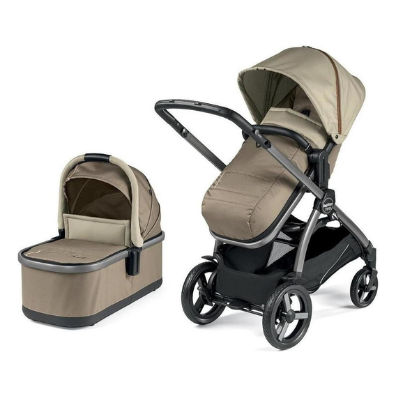 Carriola Peg Perego Ypsi Combo Bambineto Silla Cubre Pies Color Class Beige Chasis Gris