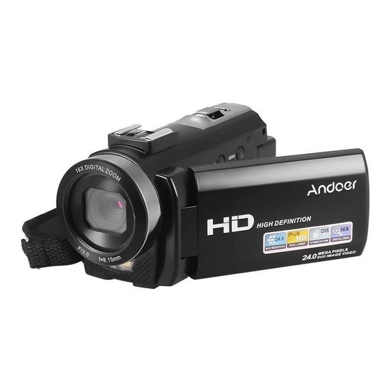 Videocámara Andoer HDV-201LM Full HD NTSC/PAL negra