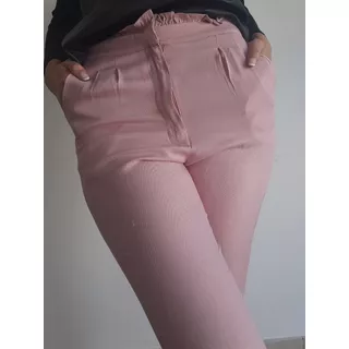 Pantalón De Vestir Rosa