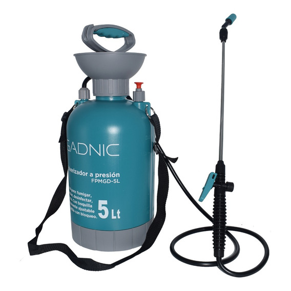 Pulverizador Fumigador Gadnic Válvula De Presión Manual 3bar Color Azul petróleo