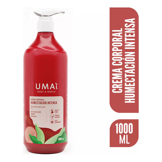 Umai Crema Corporal Humectación Intensa Frasco 1000 Ml