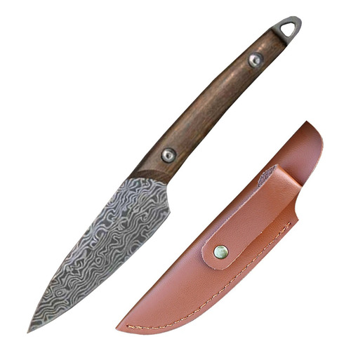 Cuchillo Madera - Acero Inoxidable Ultra Afilado Msg509 Color Silver