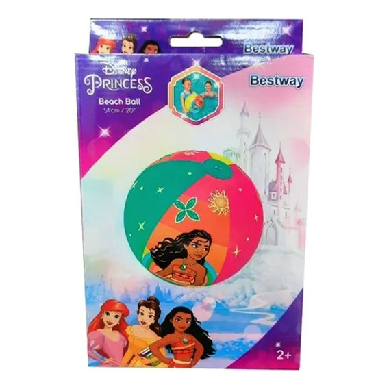 Pelota Inflable Princesas Disney 51cm Pileta Bestway 7281