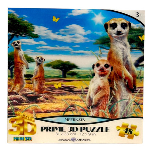 Puzzle Rompecabezas 3d Suricatas 48 Piezas