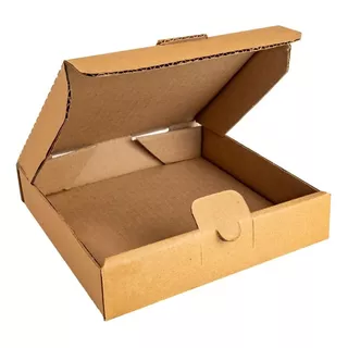 25 Cajas Para Pizza Kraft 20x20x4 Cms (8 Pulgadas)