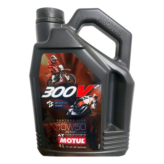 Garrafa 4lts Motul 300v 2 10w50 Aceite Competición Mejorado