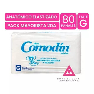 Pack Comodín Elaztizado Anatómico G X 80 2da Selección