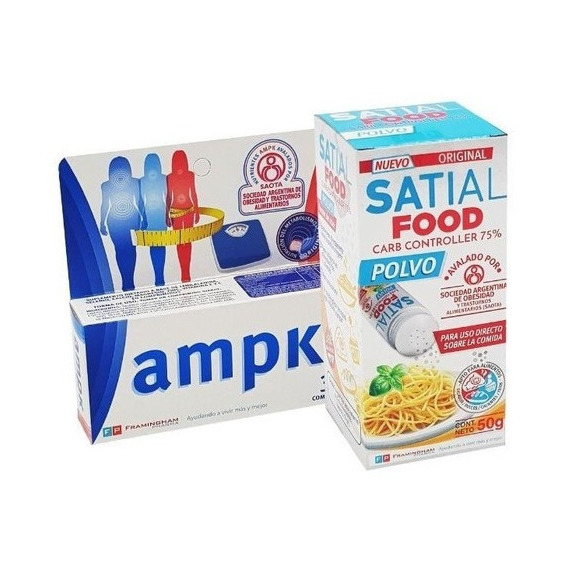 Combo Adelgazante Satial Food + Ampk X 60 Comp Original