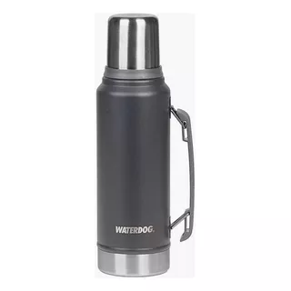 Termo Acero Inox Waterdog Ombu1000gf Manija Tapon 360º Color Grafito