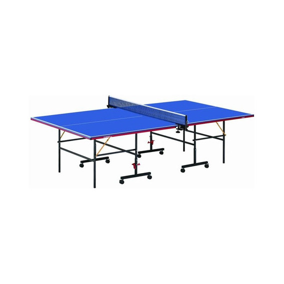 Mesa Ping Pong Profesional Plegable Con Ruedas Y Accesorios