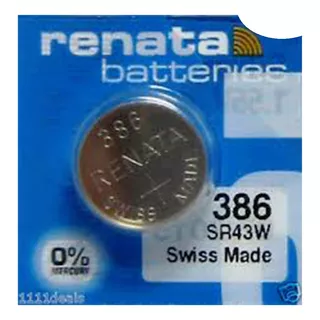 Pila Bateria Renata 386 Hecha En Suiza 3v Sr43w