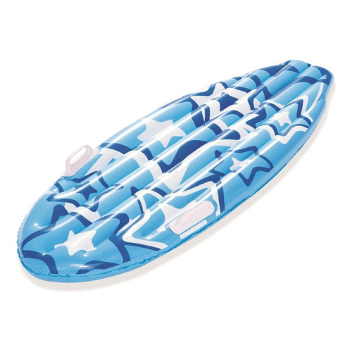 Tabla De Surf Inflable Infantil Con Agarraderas 114cm Color Azul