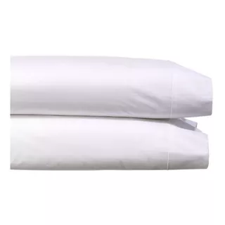 Funda De Almohada King 50x90 Cm 180 Hilos Algodon Blanco