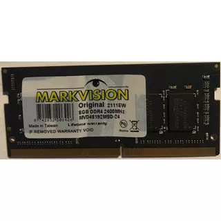 Memoria Ram Color Verde 8gb 1 Markvision Mvd48192msd-24lv