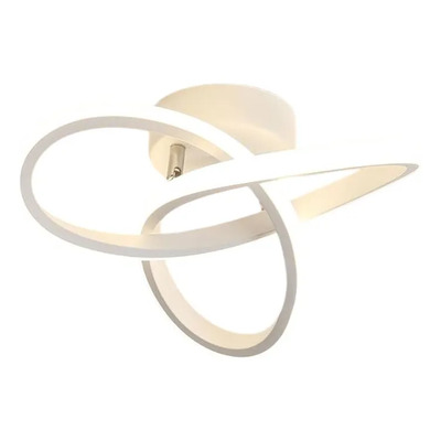 Plafon Led Lazo 19323/ne 12w 25x14cm Calido Blanco Calido Blanco