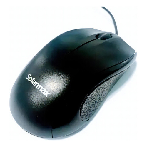 Mouse Optico Usb Pack X 2 Unidades Solarmax Mo201 Color Negro