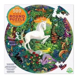 Puzzle Rompecabezas 500 Piezas Eeboo Redondo Unicornio