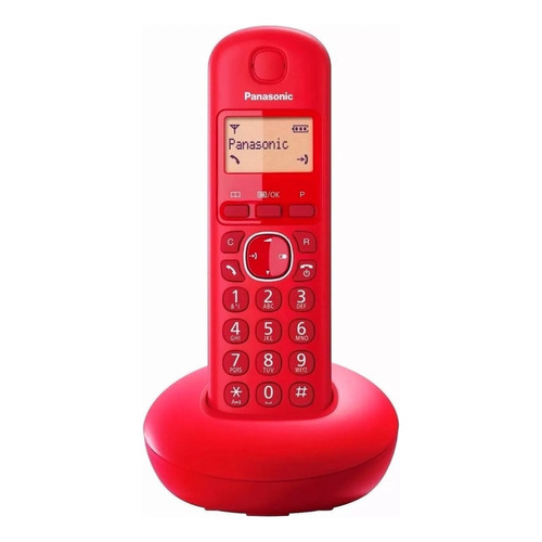 Teléfono Panasonic KX-TGB210 inalámbrico - color rojo