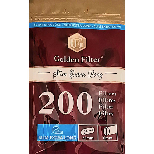 15 Filtros Slim Long De 200 C/u Golden Filter/lamanoworld Sabor