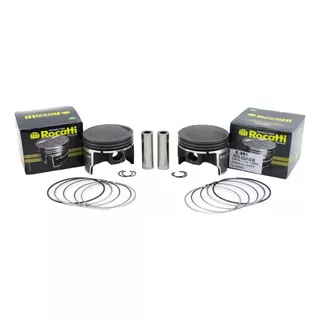 Kit 2 Pistões Com Anéis Suzuki Gs 500cc 0,50 - Rocatti