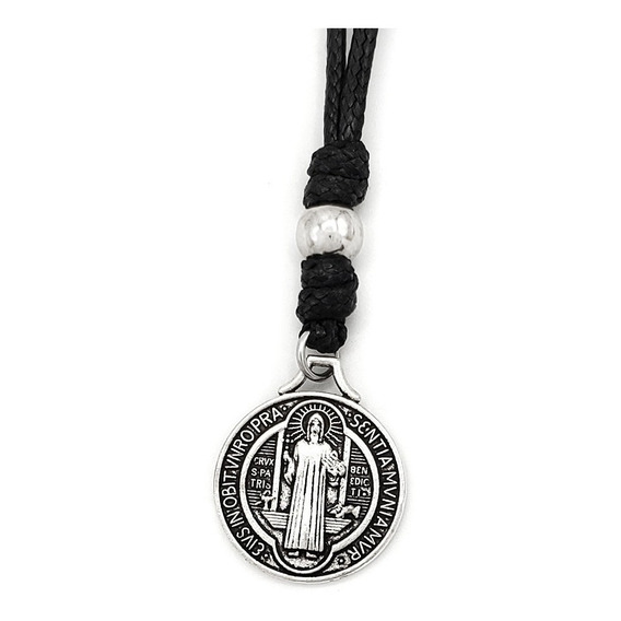 Collar Ajustable Con Medalla San Benito De Abad Iconic Store