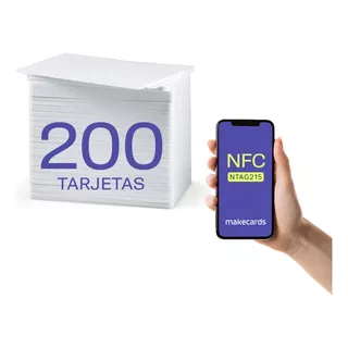 200 Tarjetas Ntag215 Pvc Térmicas Para Impresoras Zebra
