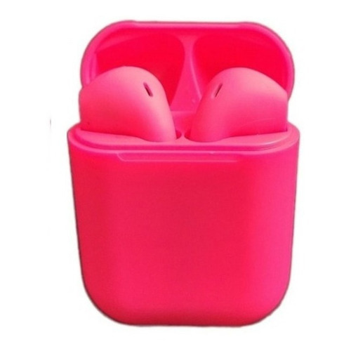 Audifonos Bluetooth 5.0 Inalambricos Manos Libres Touch I12 Color Rosa